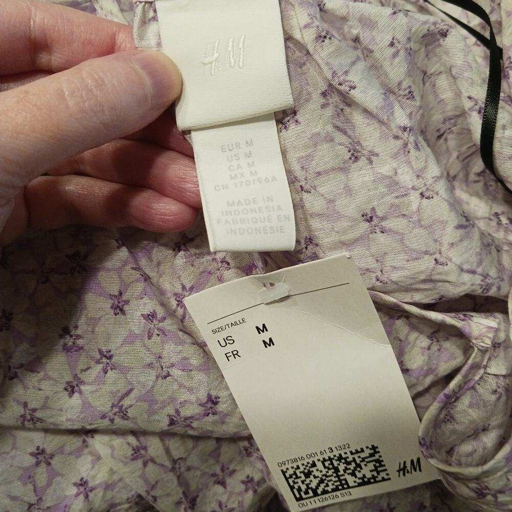 H&M Floral Cottagecore Dress NWT - Picture 7 of 10